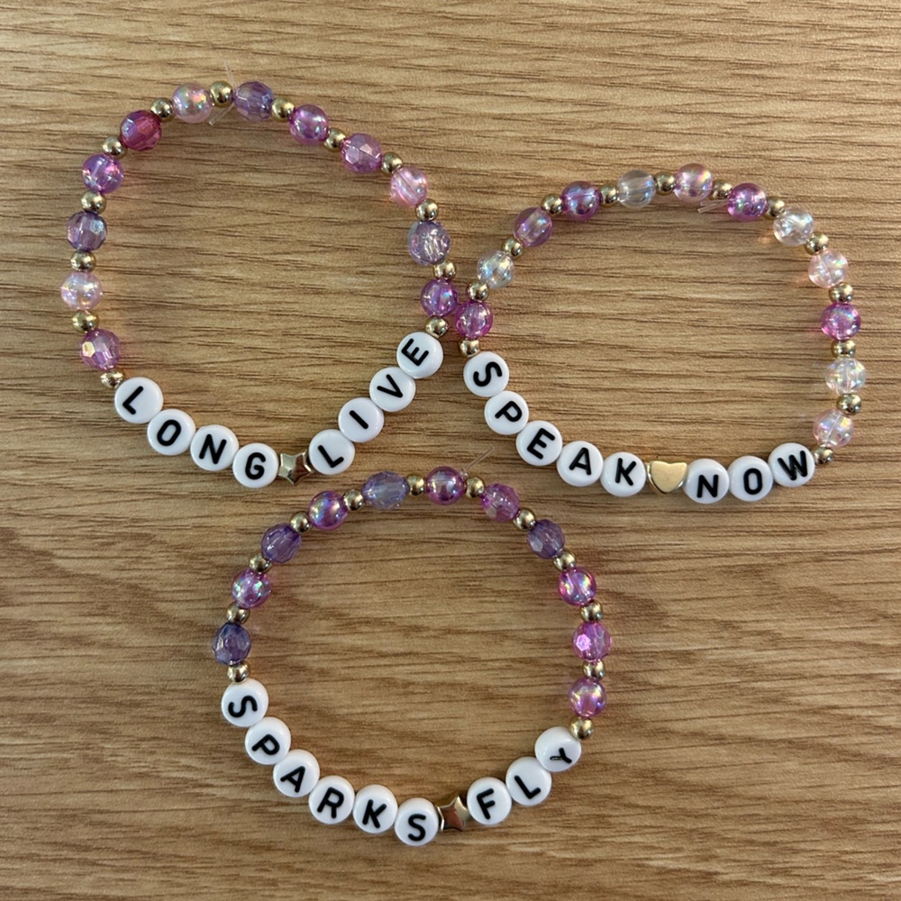 3 speak now friendship bracelets